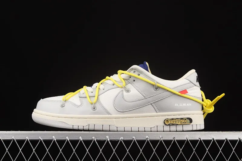 All Categories Nk SB Dunk Series Nk SB Dunk Low Low-top Sneakers OF x Nk Dunk Low “04 of 50” OW Gray Casual Sports Skateboard Shoes DM1602-120